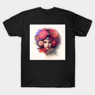 Stunning Beautiful Fantasy Flower Girl T-Shirt